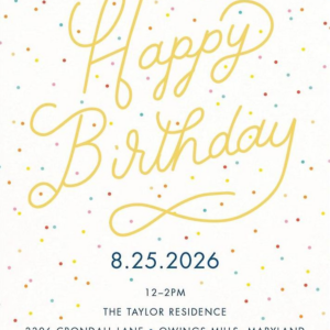 Confetti Party Invitation