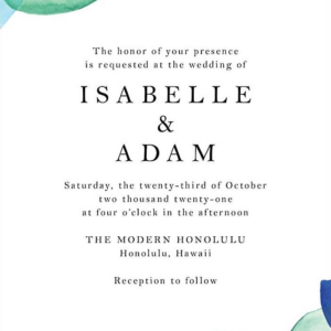 Seaglass Wedding Invitation