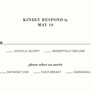 Floral Damask Response Card