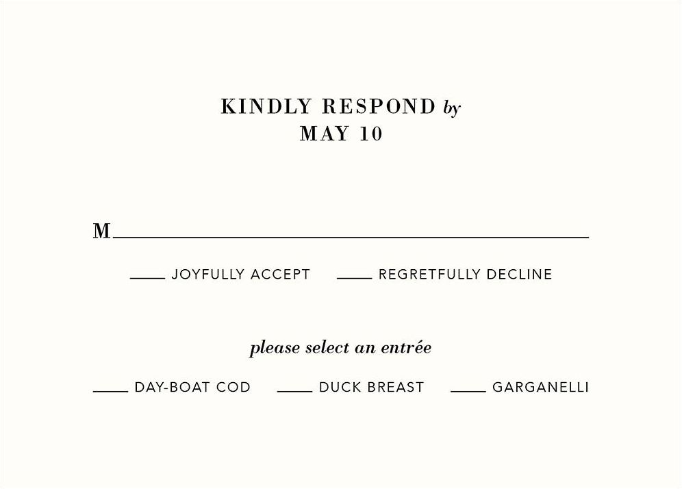 Floral Damask Response Card