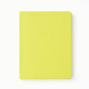 2025 Paper Source Green Leather Weekly Academic Planner