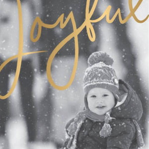 Joyful Foil Holiday Photo Card