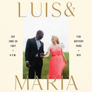 Simply Us Cream Wedding Invitation