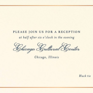 Simply Traditional Information Card