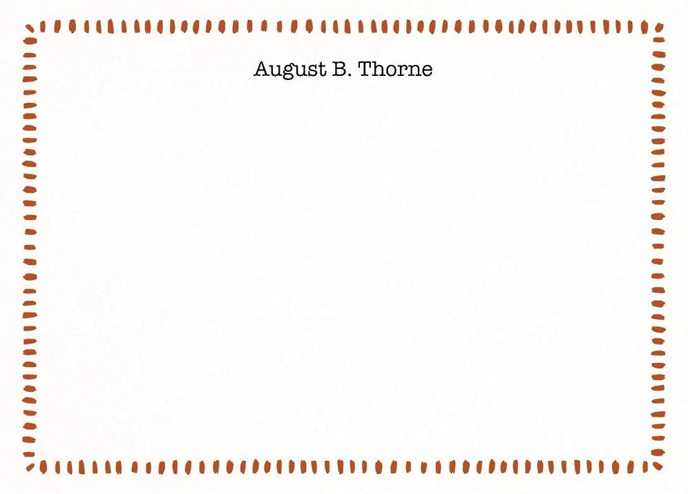 Earthen Dashes Stationery