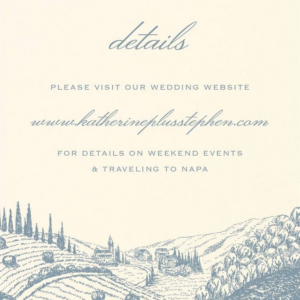 Wine Country Information Card