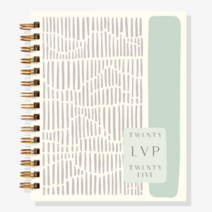 12-Month Minimal Marks Plum Custom Planner