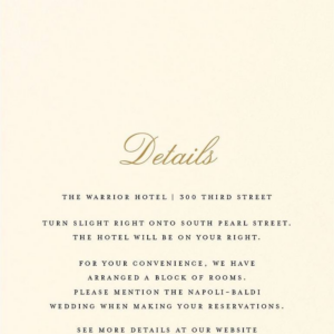 Natural Love Information Card