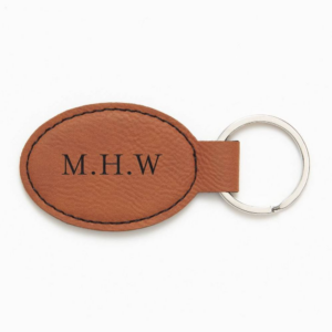 Monogram Bow Brown Key Fob