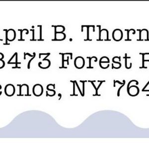 Earthen Scallops Return Address Label