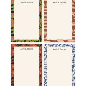 Pattern Party Personalized Notepad Set