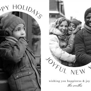 619451685.png Joyful New Year Double Arched Photo Card