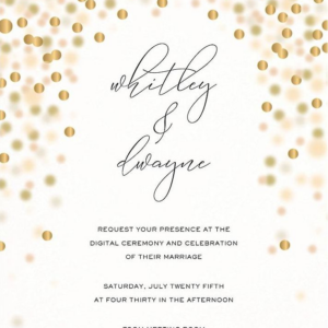 619451695.png Sparkle Lights Pink Wedding Invitation