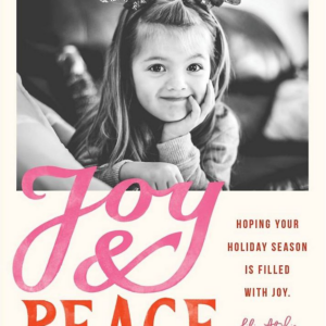 619451707.png Greatest Gift Pink Holiday Photo Card