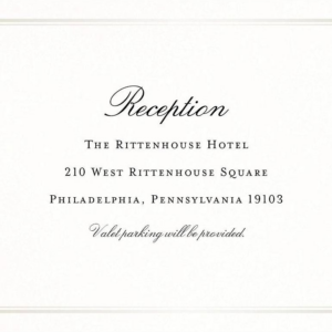 Timeless Elegance Information Card