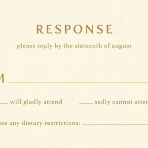 Anemone Response Card