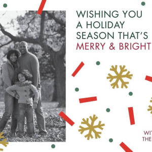 Winter Confetti Holiday Photo Card