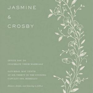 Cornelia Green Wedding Invitation