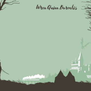 Forbidden Forest Green Silhouette Harry Potter Stationery