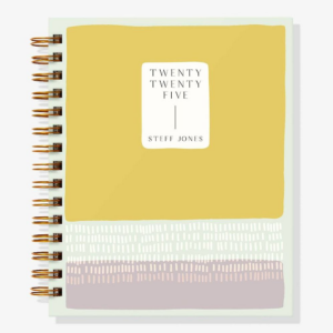 12-Month Minimal Marks Curry Custom Planner