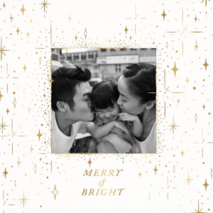 Twinkling Stars Holiday Photo Card