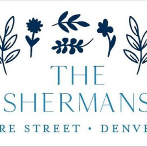 Blue Floral Hanukkah Return Address Label