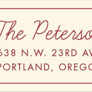 Vintage Garland Tree Holiday Return Address Label