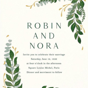 Grandissant Wedding Invitation