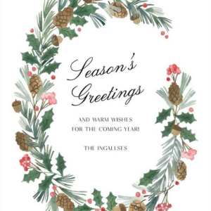 Farmhouse Garland Holiday Card