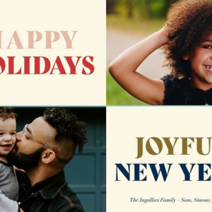 Colorful Holiday Wishes Photo Card