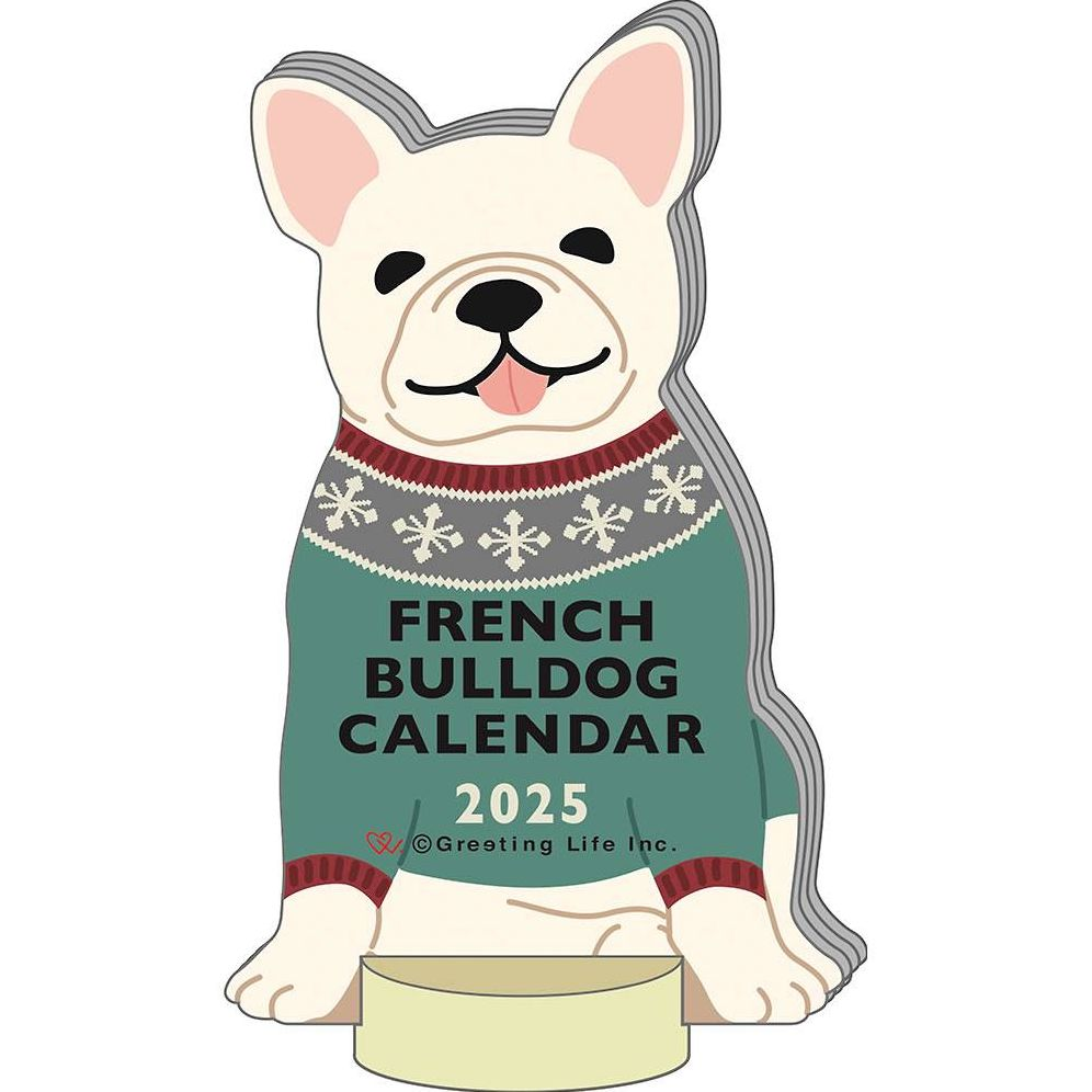 2025 Calendar-Animal Die Cut - FRENCH BULLDOG