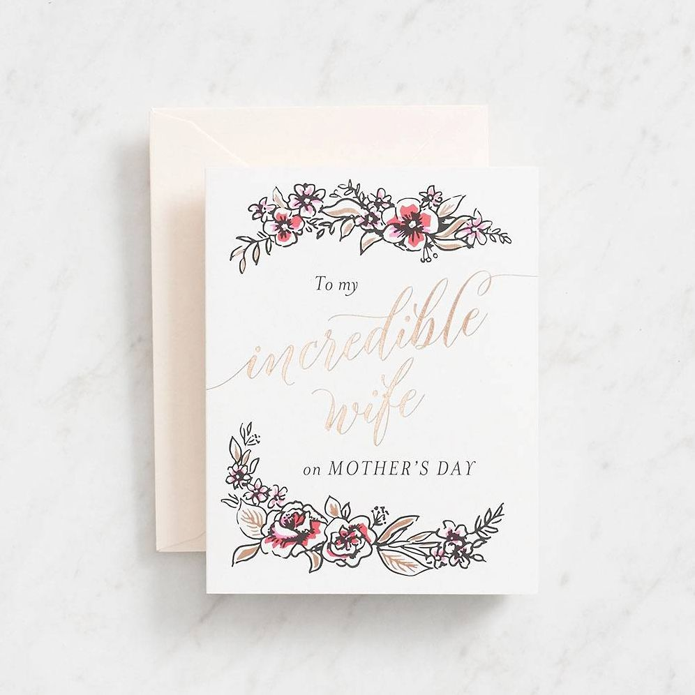 Incredible Wife Mother's Day Card