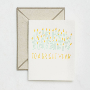 To a Bright Year Birthday Card