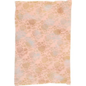 Metallic Floral on Pink Handmade Paper