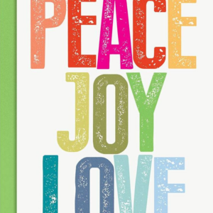 Peace Joy Love Brights Holiday Card Set