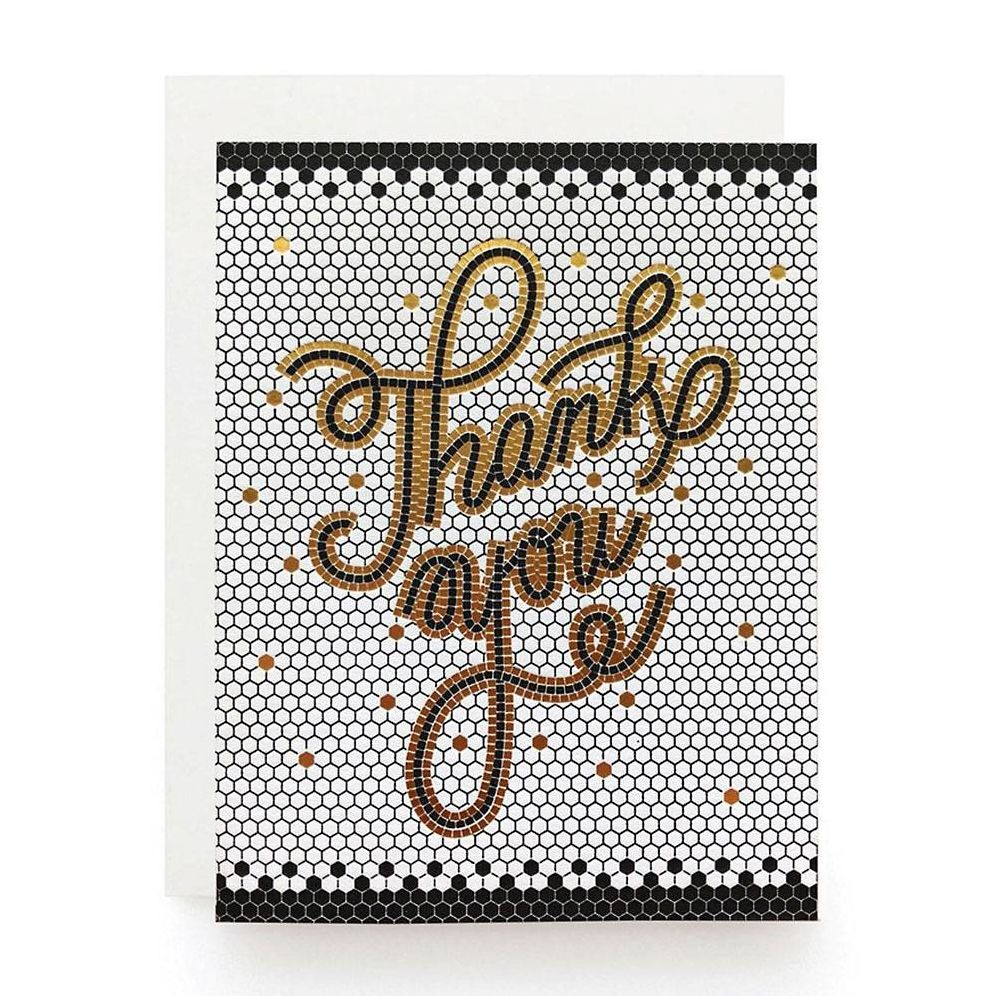 Mosaic Tile Thank You Card