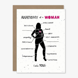 Anatomy Of A Woman Greeting Card