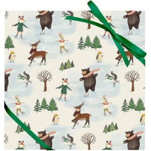 619455258.png Skating Critters Wrapping Paper