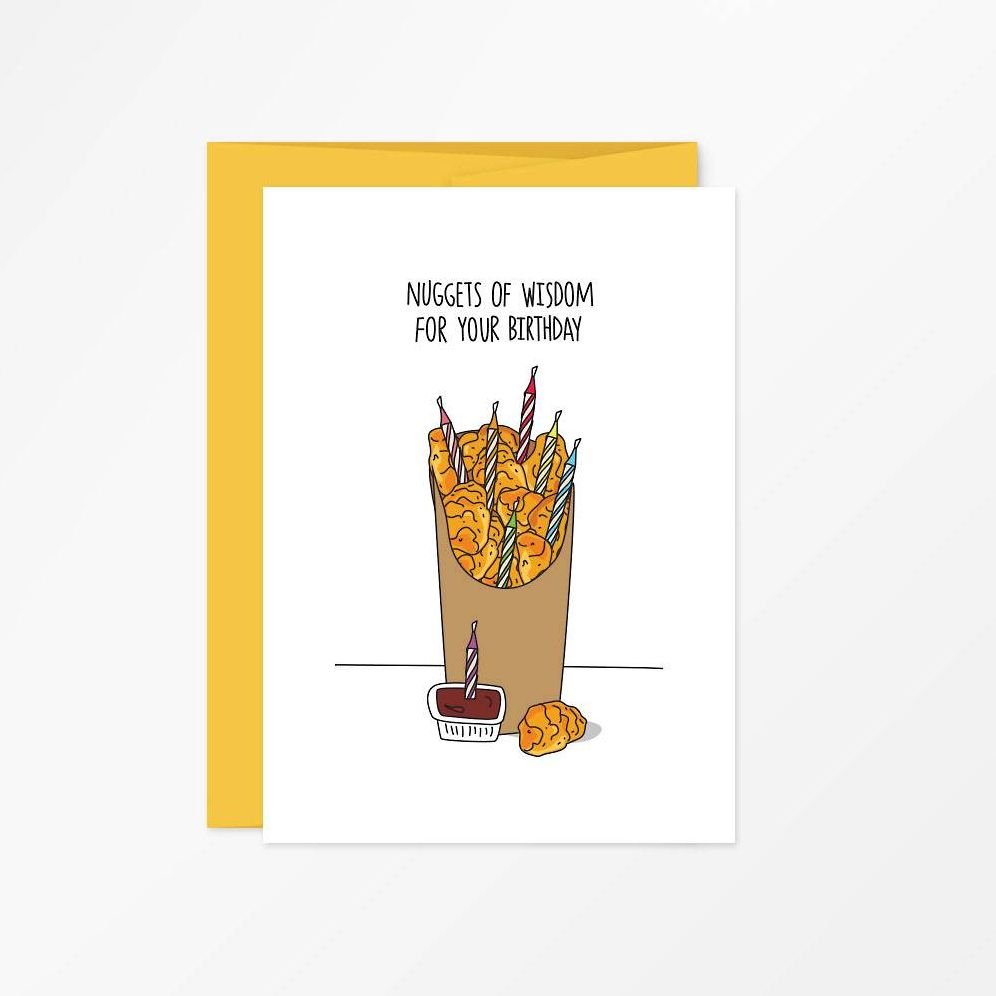 Nuggets Of Wisdom Birthday Card