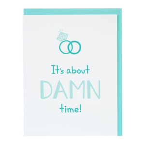 About Time Engagement Card