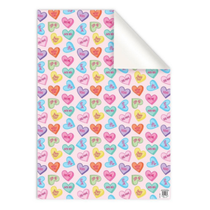 Candy Hearts Valentine's Day Flat Wrap