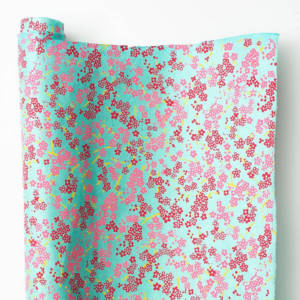 619456547_02ddcbe1-7ed6-4068-9ba1-9e1b36931ddc.png Forever Floral Pink On Mint Handmade Paper