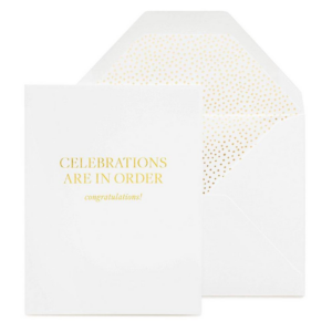 Celebrations Are In Order Congratulations Card