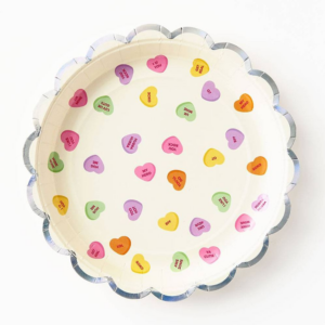 Heart Candy Scalloped Plates