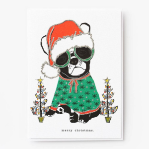 619457766.png Specialty Glitter Frenchie Holiday Card