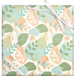 619457854.png Neutral Greenery Stone Wrapping Paper