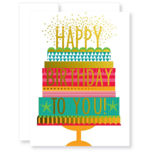 619457871.png Gold Foil Cake Birthday Card