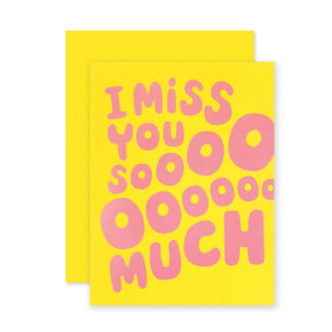 619457939.png Groovy I Miss You Greeting Card
