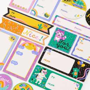 Rad Critters Adhesive Gift Tags