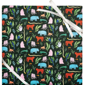 Tropical Jungle Animals Stone Wrapping Paper